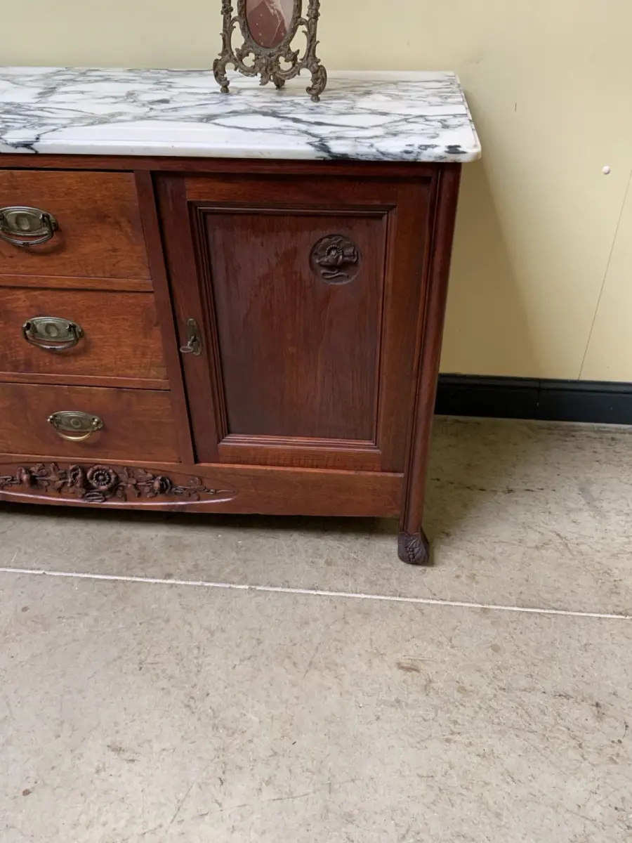 Antike Anrichte, Kommode - Jugendstil - Art Nouveau - Lieferung möglich! 12