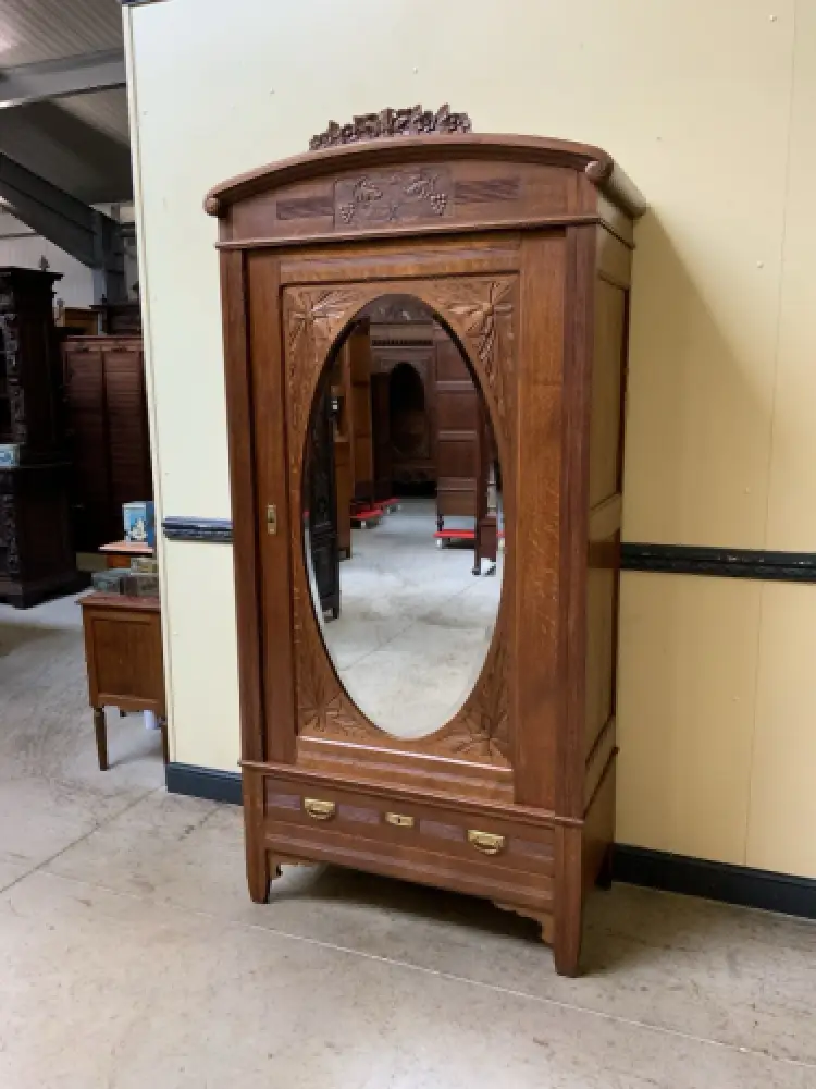 Antiker Jugendstil Wäscheschrank, -   Lieferung möglich! 6