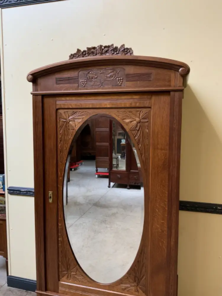 Antiker Jugendstil Wäscheschrank, -   Lieferung möglich! 8