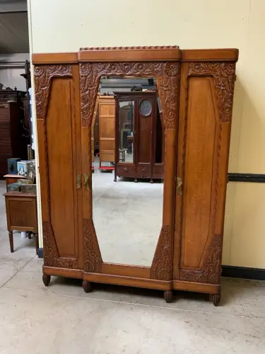 Antik - Kleiderschrank, Wäscheschrank - Art Deco -  Lieferung möglich!