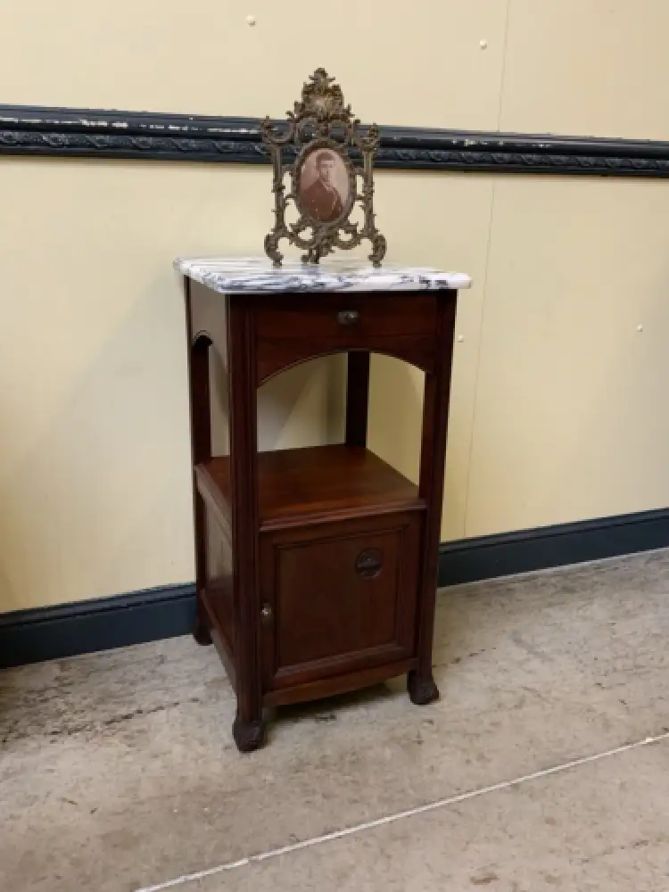 2 antike Jugendstil  Nachtschränke, Vertikos, Art Nouveau  - Lieferung möglich! 11