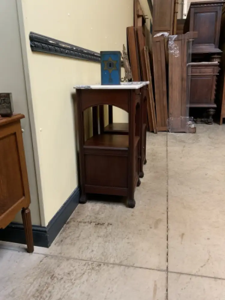 2 antike Jugendstil  Nachtschränke, Vertikos, Art Nouveau  - Lieferung möglich! 6