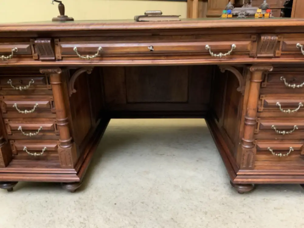 Antik - Schreibtisch, Neorenaissance,  - Sensationell - Lieferung möglich! 14