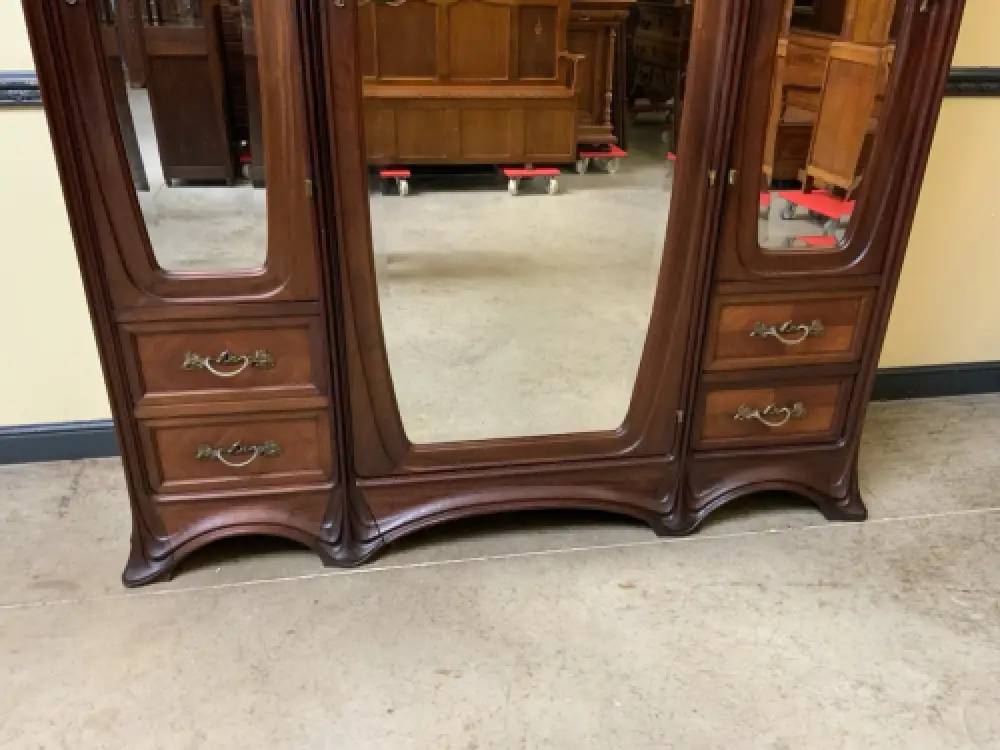 Antik Jugendstil Kleiderschrank, Wäscheschrank- Art Nouveau - Lieferung möglich! 8