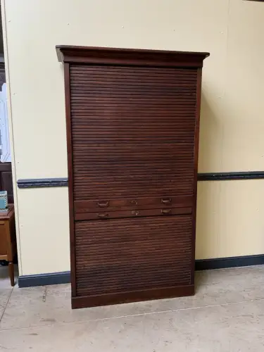 Antik - Rollladen Archiv Schrank, Bücherschrank -Jugendstil - Lieferung möglich!