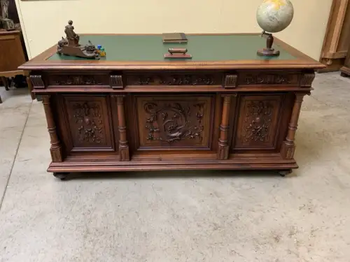 Antik - Schreibtisch, Neorenaissance,  - Sensationell - Lieferung möglich!