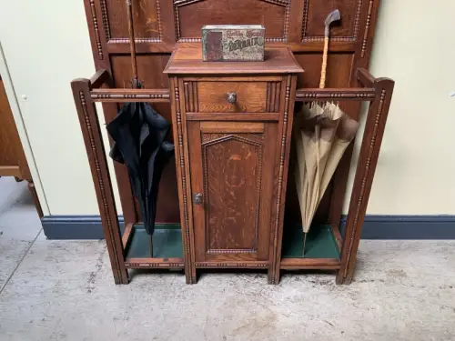 Antike Art Deco Garderobe mit Schrank,  Schub - Traumhaft - Lieferung möglich!