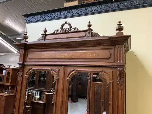 Antik - Jugendstil Geschirrschrank, Wäscheschrank, Intarsien- Lieferung möglich!