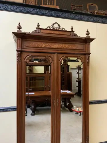 Antik - Jugendstil Geschirrschrank, Wäscheschrank, Intarsien- Lieferung möglich!