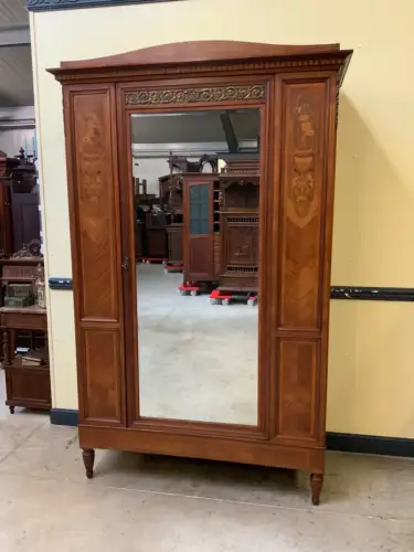 Antiker Jugendstil Wäscheschrank, Kleiderschrank,    - Lieferung möglich!