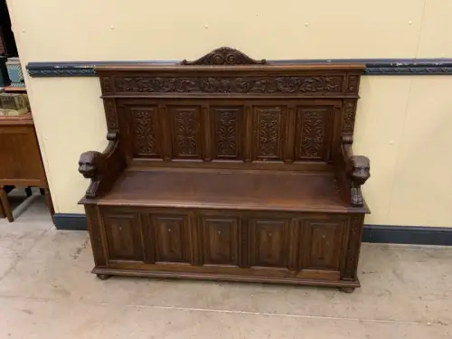 Antike Neorenaissance Truhen Bank, - Traumhaft  - Lieferung möglich!