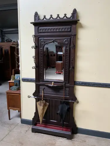 Antik -  Gaderobe, Kleiderständer - Neogotik - Lieferung möglich!