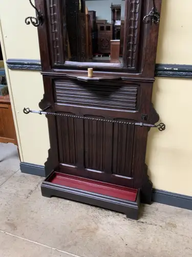 Antik -  Gaderobe, Kleiderständer - Neogotik - Lieferung möglich!