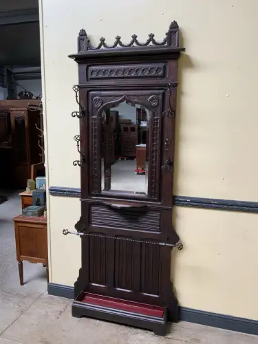 Antik -  Gaderobe, Kleiderständer - Neogotik - Lieferung möglich!