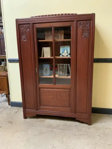 Antik -  Art Deco Vitrine, Bücherschrank - Lieferung möglich!