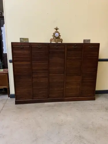 Antiker Art Deco Rolladen Archiv Schrank - Traumhaft - Lieferung möglich!