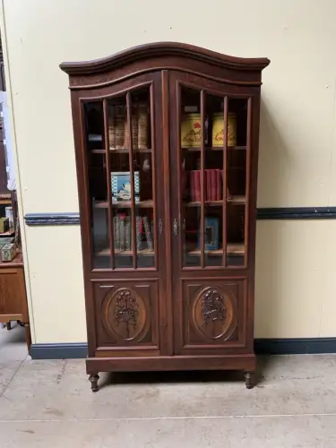 Antik - Vitrine, Bücherschrank  - Jugendstil - Lieferung möglich.