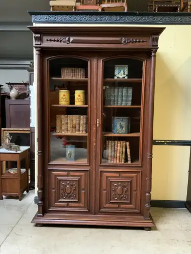 Antiker imposanter Gründerzeit Bücherschrank, Vitrine - Lieferung möglich!
