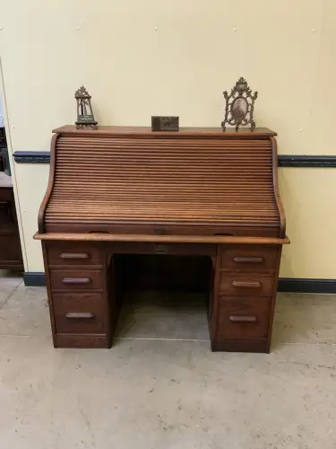 Antik - Imposanter Jugendstil Rolladen Schreibtisch - Lieferung möglich!