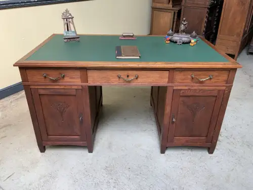 Antik - doppelseitiger Schreibtisch - Jugendstil - Lieferung möglich!