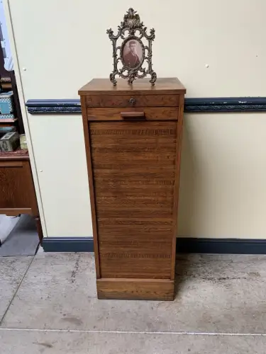 Antiker Art Deco Rollladen Archivschrank - Lieferung möglich!