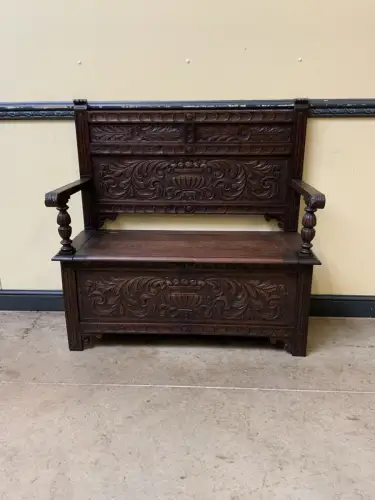 Antike Jugendstil  Truhen Bank, Traumhaft schön - Lieferung möglich!