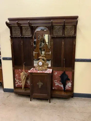 Antik - breite  Garderobe,  Kleiderständer - Jugendstil - Lieferung möglich!