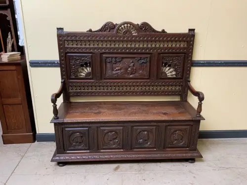 Antike imposante Bretonische Truhen Bank, Traumhaft  - Lieferung möglich! 