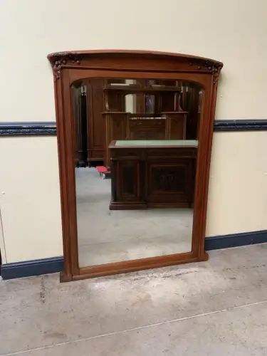 Antik - Nußbaum Spiegel - Jugendstil - Art Nouveau -  Lieferung möglich!