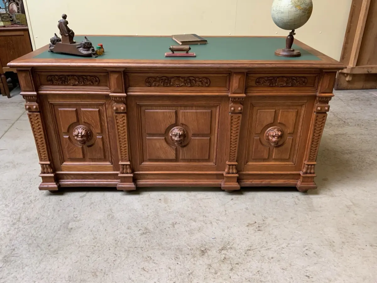 Antiker Gründerzeit Schreibtisch,  - Sensationell - Lieferung möglich! 15