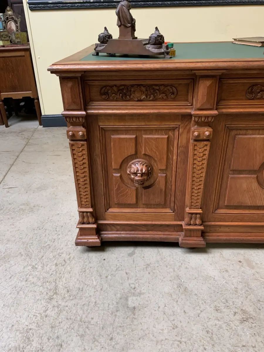 Antiker Gründerzeit Schreibtisch,  - Sensationell - Lieferung möglich! 16