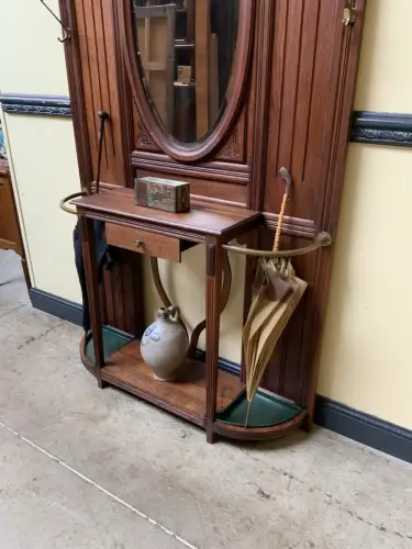 Antik - Garderobe mit Schub, Kleiderständer - Jugendstil -  Lieferung möglich!