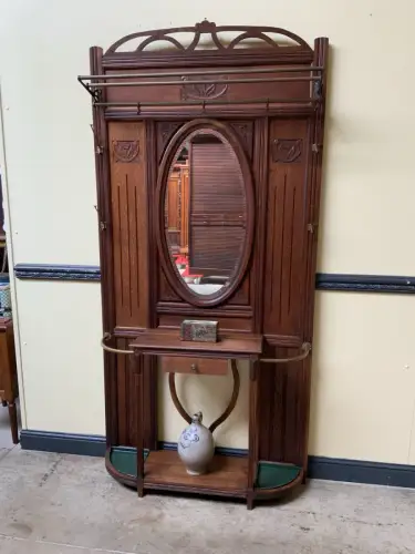 Antik - Garderobe mit Schub, Kleiderständer - Jugendstil -  Lieferung möglich!