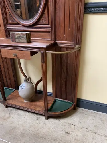 Antik - Garderobe mit Schub, Kleiderständer - Jugendstil -  Lieferung möglich!