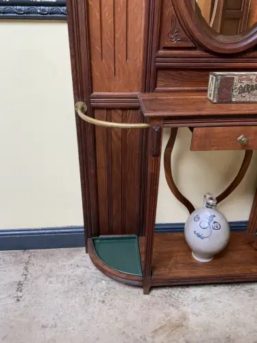 Antik - Garderobe mit Schub, Kleiderständer - Jugendstil -  Lieferung möglich!