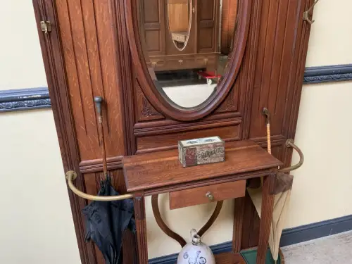 Antik - Garderobe mit Schub, Kleiderständer - Jugendstil -  Lieferung möglich!