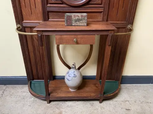 Antik - Garderobe mit Schub, Kleiderständer - Jugendstil -  Lieferung möglich!