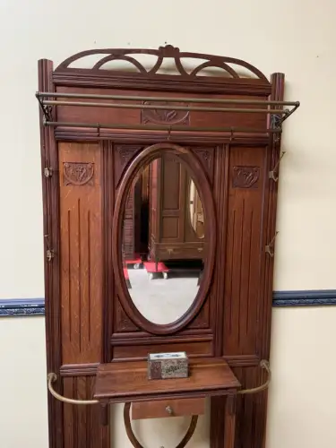 Antik - Garderobe mit Schub, Kleiderständer - Jugendstil -  Lieferung möglich!