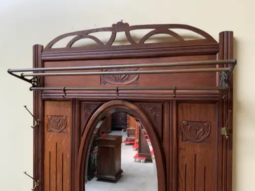 Antik - Garderobe mit Schub, Kleiderständer - Jugendstil -  Lieferung möglich!