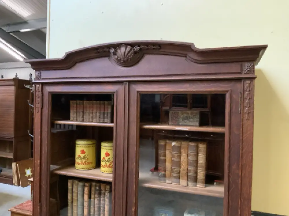 Antik - Vitrine, Bücherschrank - Jugendstil -  Lieferung möglich! 10
