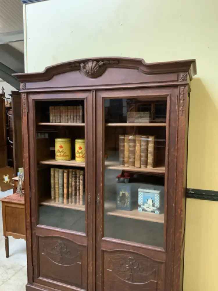 Antik - Vitrine, Bücherschrank - Jugendstil -  Lieferung möglich! 11