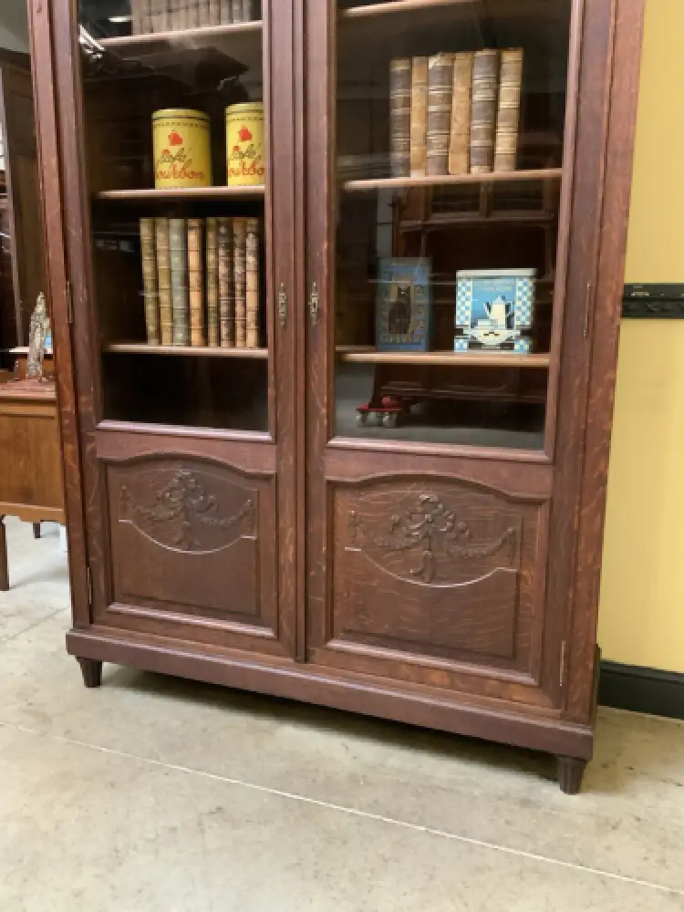 Antik - Vitrine, Bücherschrank - Jugendstil -  Lieferung möglich! 12