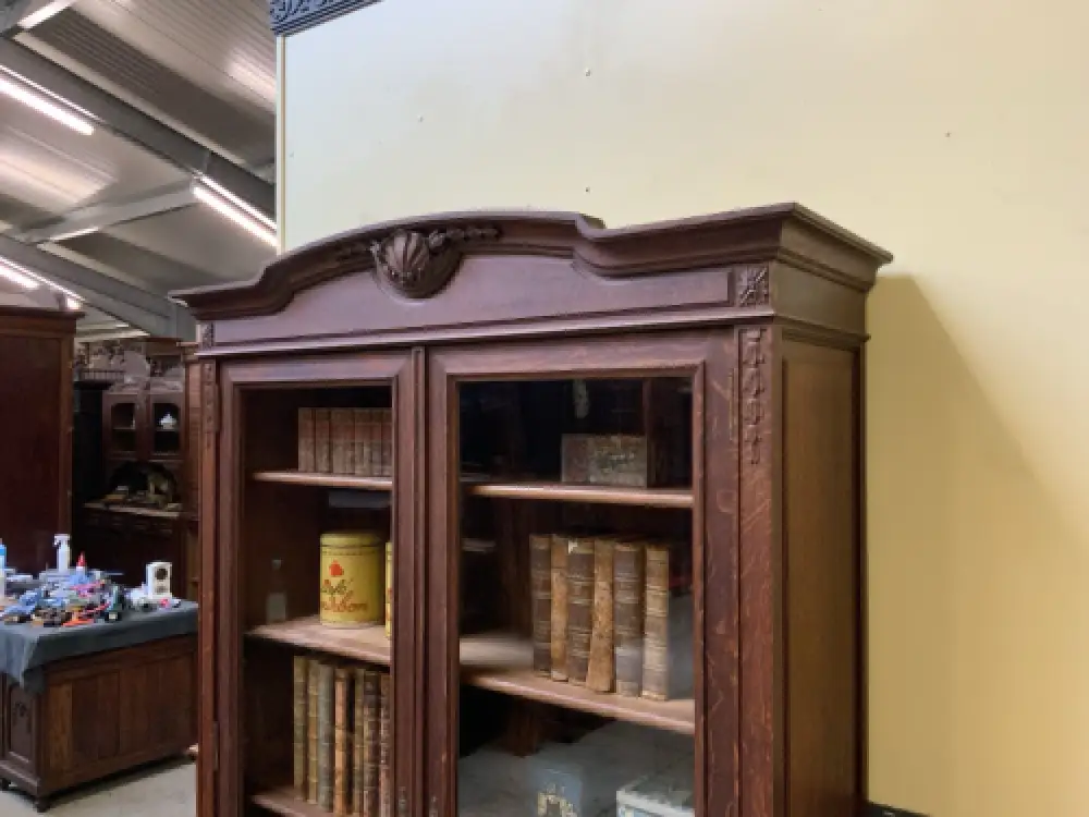 Antik - Vitrine, Bücherschrank - Jugendstil -  Lieferung möglich! 17