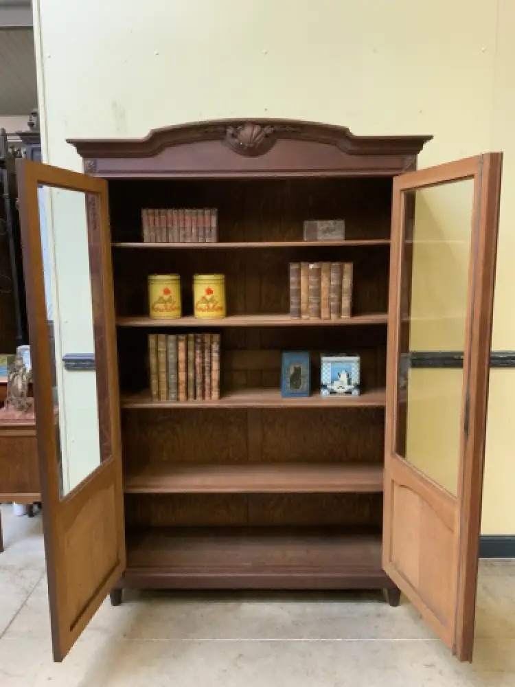 Antik - Vitrine, Bücherschrank - Jugendstil -  Lieferung möglich! 19