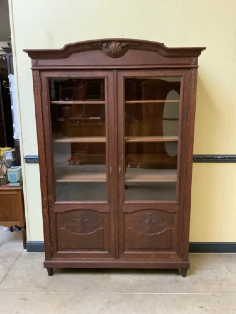 Antik - Vitrine, Bücherschrank - Jugendstil -  Lieferung möglich! 20
