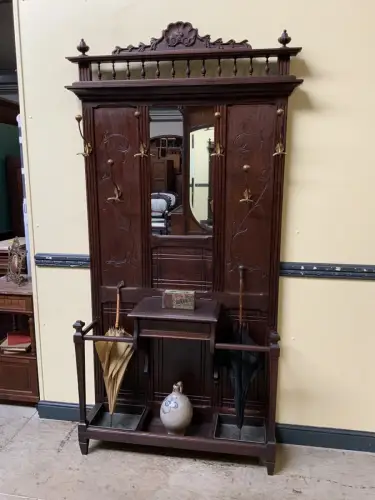 Antike Jugendstil Garderobe - traumhaft schön - Lieferung möglich!