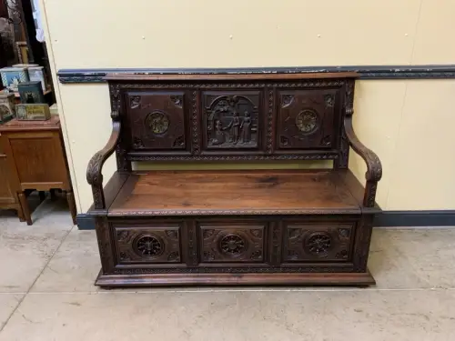 Antike imposante Bretonische Truhen Bank, Traumhaft  - Lieferung möglich! 