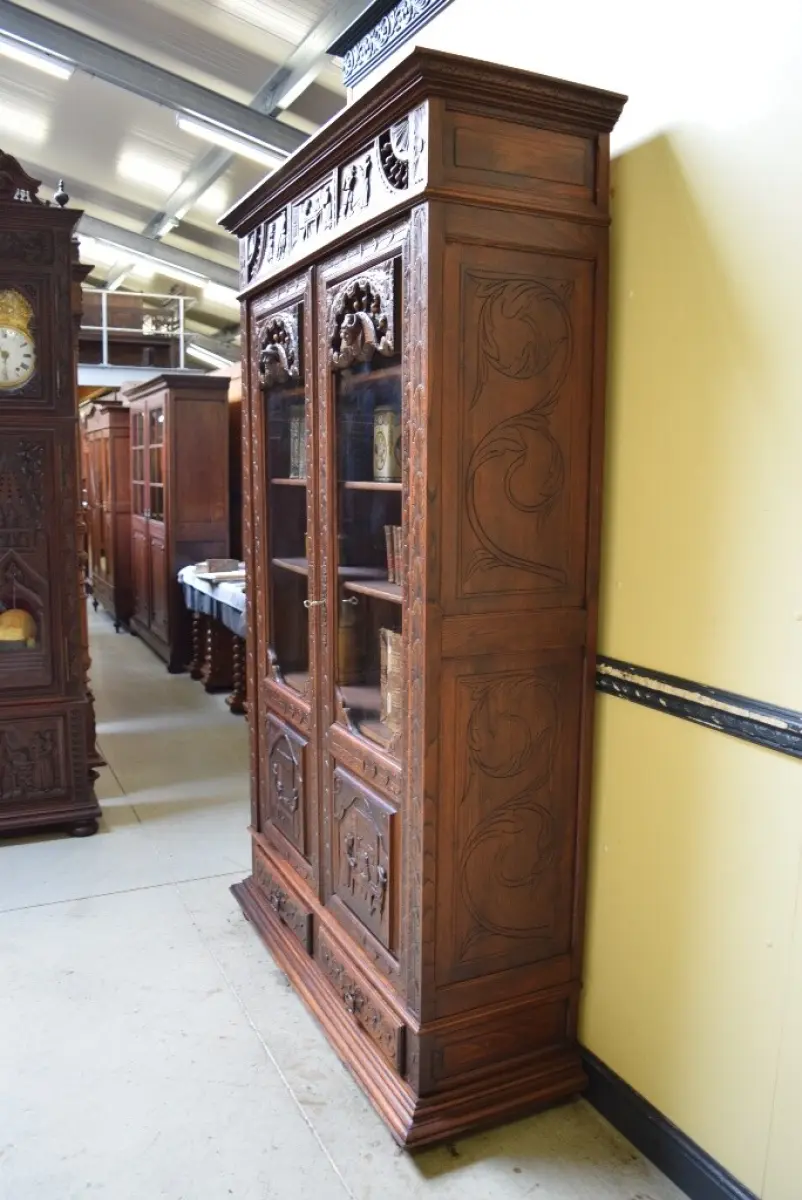 Antik - Vitrine, Bücherschrank,  Bretagne - Traumhaft  -  Lieferung möglich! 5