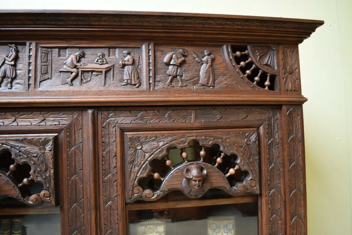 Antik - Vitrine, Bücherschrank,  Bretagne - Traumhaft  -  Lieferung möglich! 8