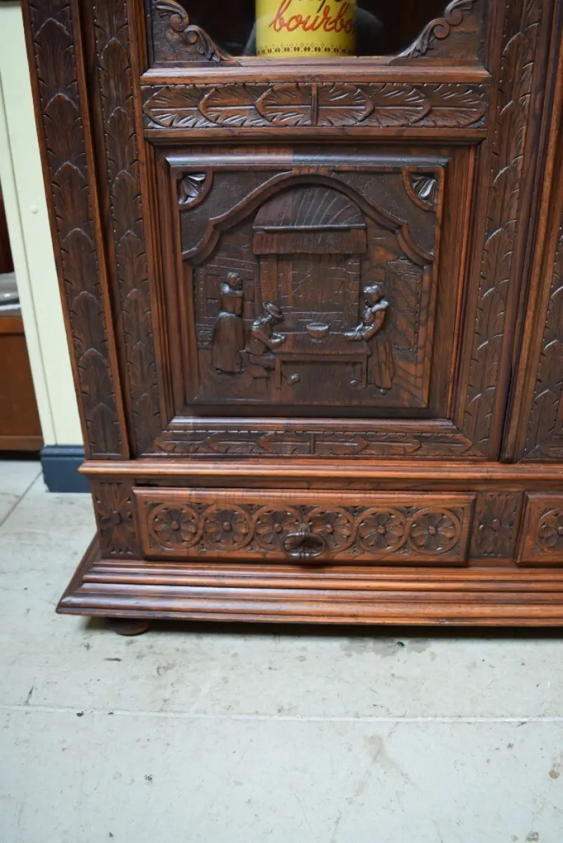 Antik - Vitrine, Bücherschrank,  Bretagne - Traumhaft  -  Lieferung möglich! 9